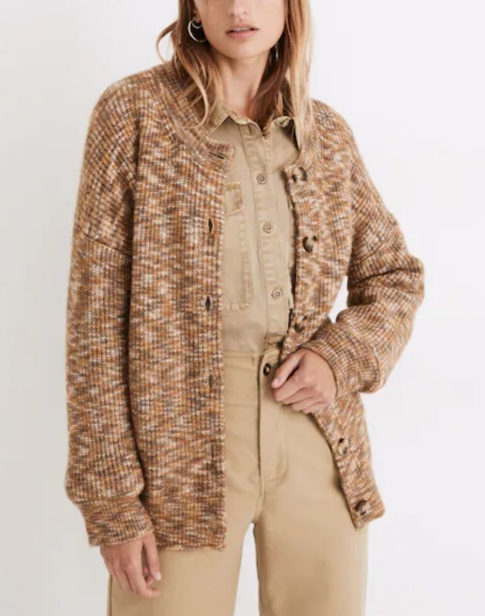 💎 Madewell Women's Top Space-Dyed Winstead Cardigan